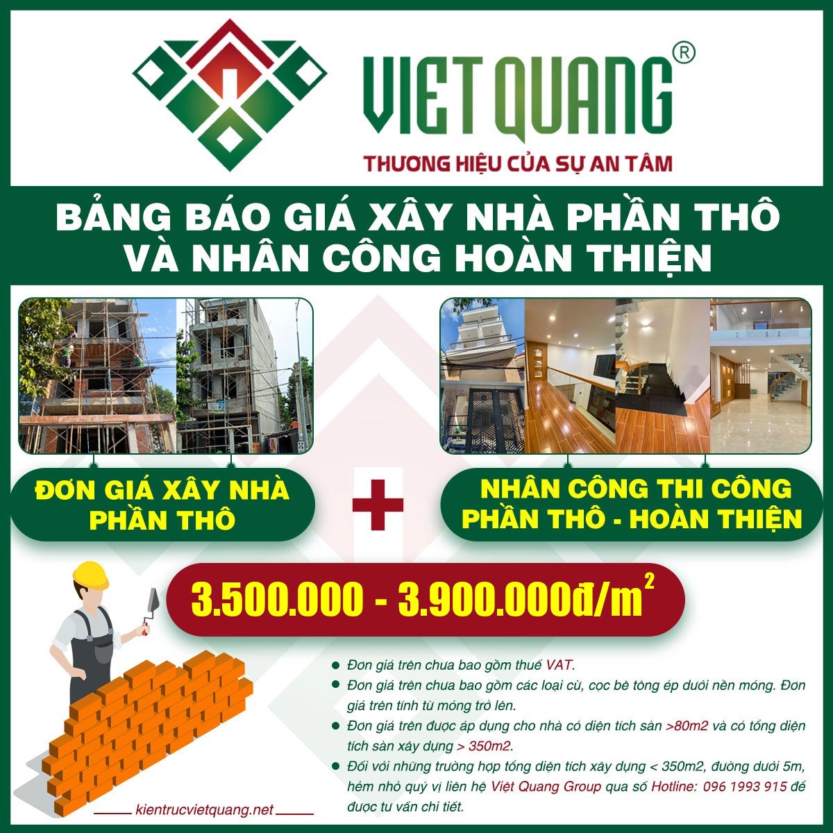Báo giá xây nhà phân thô 