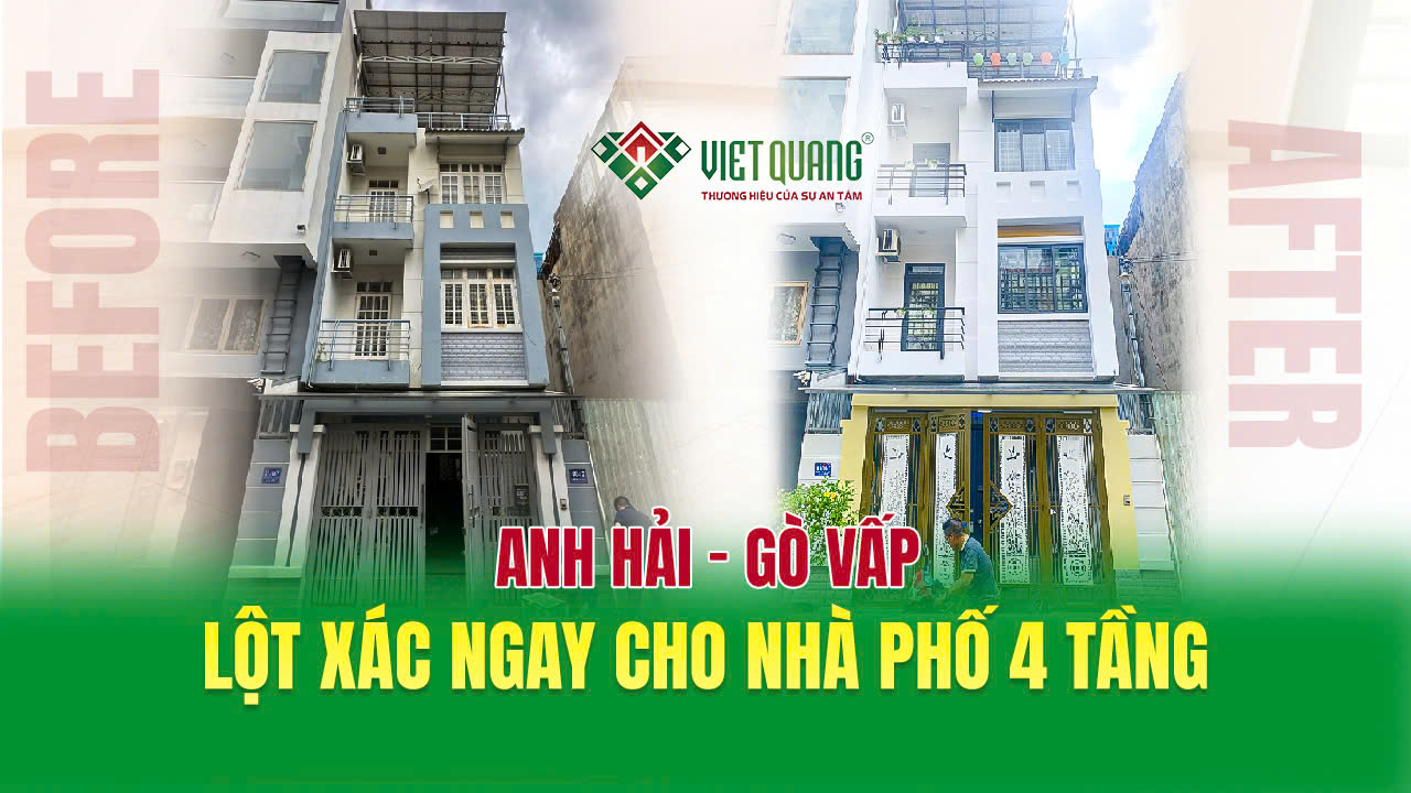 Đánh giá của anh Hải về quá trình sửa chữa cải tạo nhà phố 4 tầng của Việt Quang Group