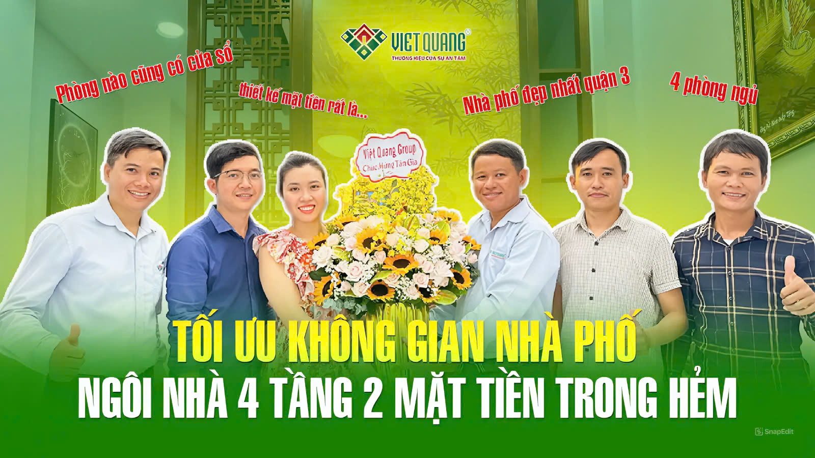 Xây nhà 4 tầng 2 mặt tiền hẻm ở Quận 3 chị Hương nhận xét gì sau khi nhận bàn giao ?