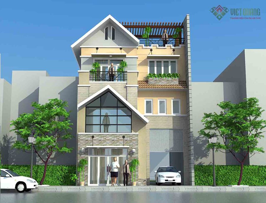 Chi phí xây nhà biệt thự 3 tầng 70m2 bao nhiêu tiền? 