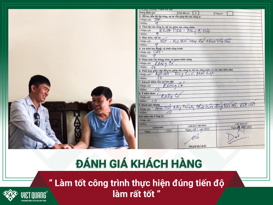 Đánh giá của anh Còn về công tác sửa chữa cải tạo nhà phố cho gia đình anh