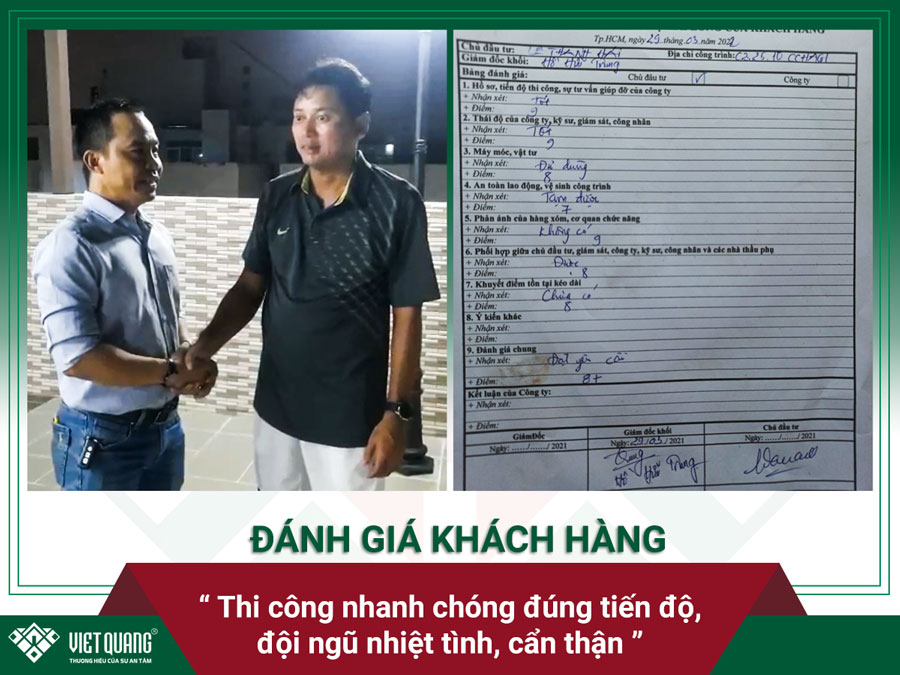 Đánh giá của anh Hải về quá trình sửa chữa nhà của Việt Quang Group