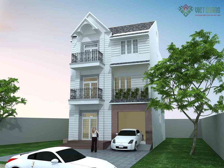 Chi phí xây nhà biệt thự 3 tầng 100m2 trọn gói mới nhất 