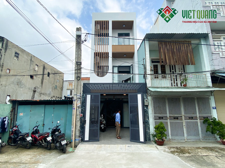 Ngôi nhà mới của gia đình anh Lực sau khi được Việt Quang Group sửa chữa cải tạo