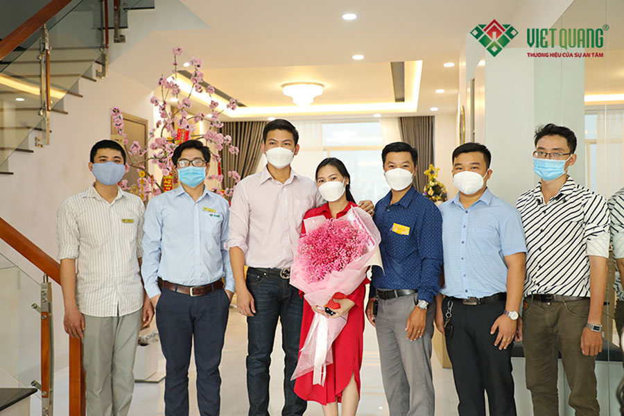 Bàn giao nhà phố 4 tầng đẹp 5x20m của anh Luân ở quận Bình Tân