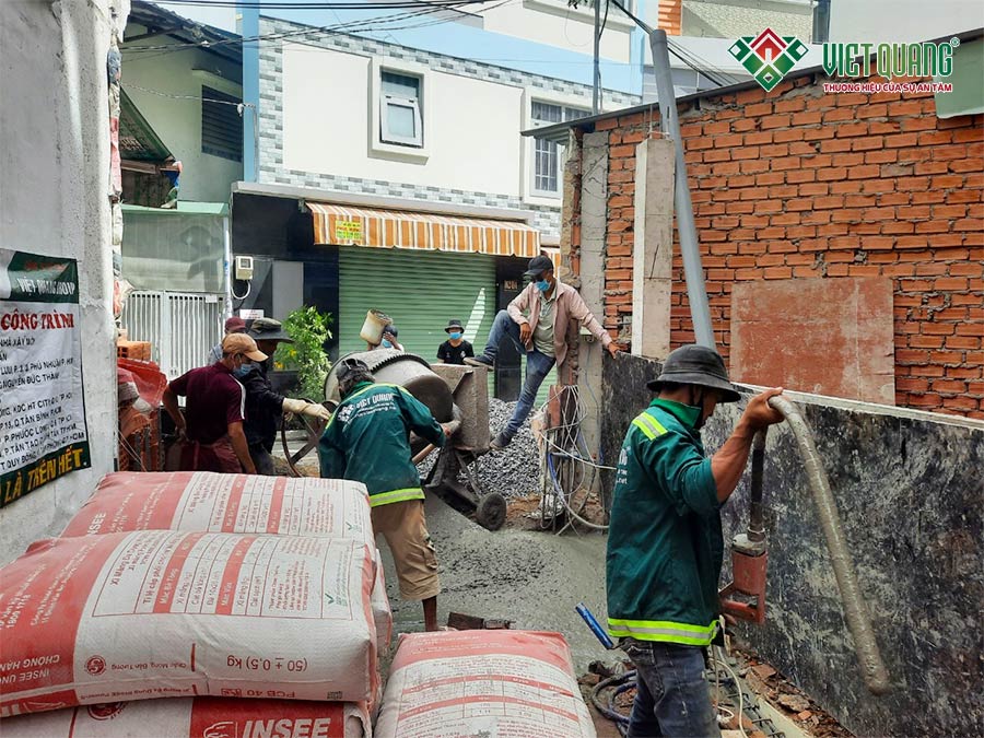 Khởi công xây dựng nhà phố 5 tầng phường 13 quận Phú Nhuận