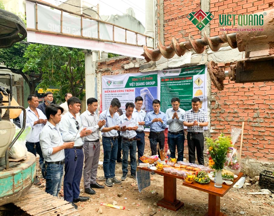 Khởi công xây dựng phần thô công trình 1 tầng hầm 6 tầng nổi tại quận Tân Bình 