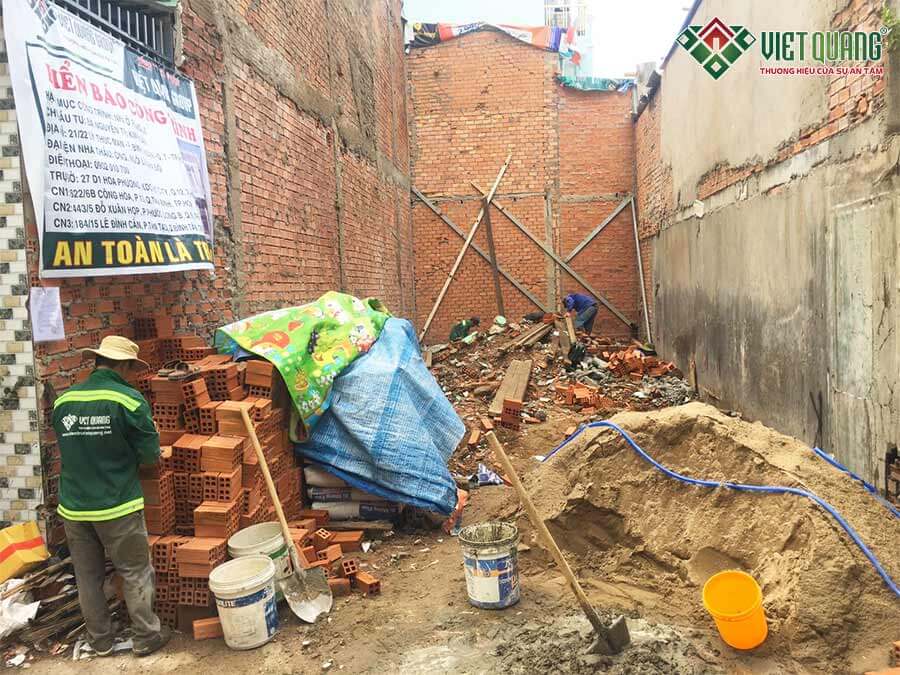 Khởi công xây nhà trọn gói Anh Đức Quận 7 
