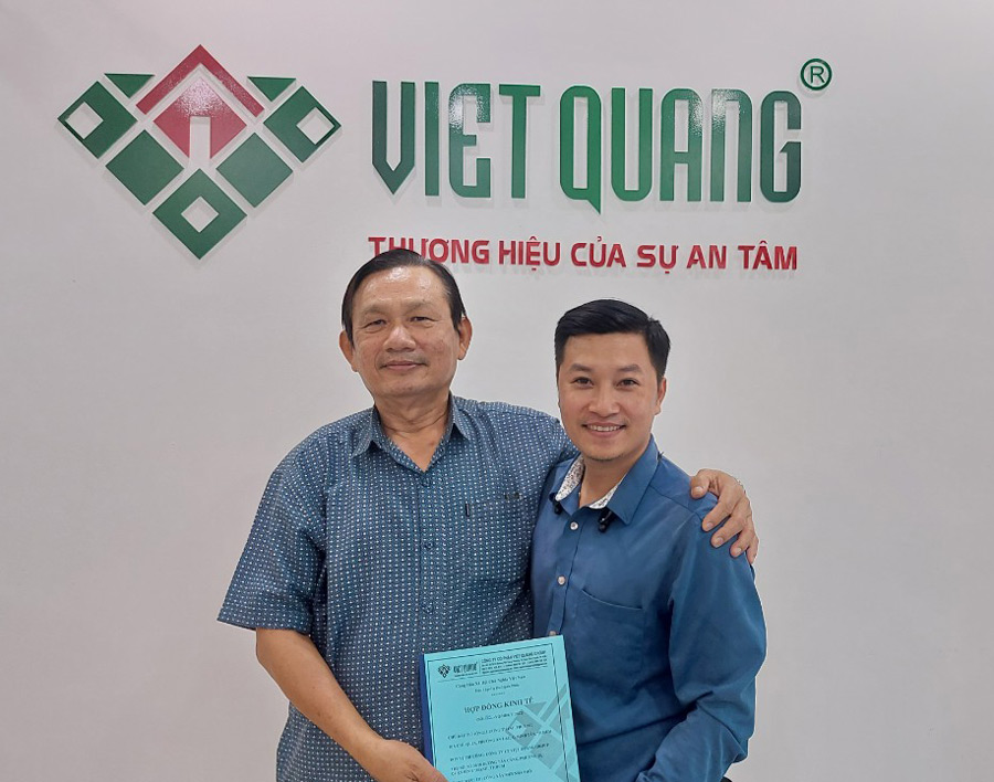 Kí hợp đồng xây nhà trọn gói tại quận Bình Tân với gia đình chú Phương