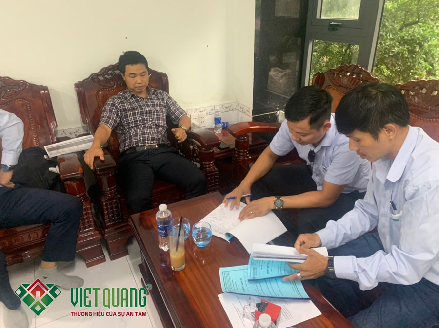 Việt Quang Group kí hợp đồng xây nhà trọn gói nhà phố 7 tầng anh Bằng tại Tân Bình