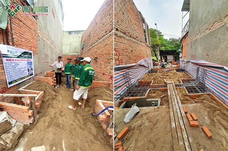 Khởi công xây dựng nhà chị Hiền quận Bình Tân 
