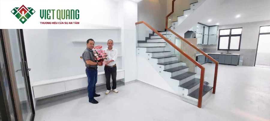 Bàn giao ngôi nhà phố 1 Trệt 2 Lầu và Mái nhà Anh Thắng Quận 8 