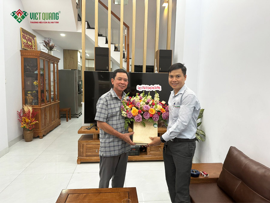 Bàn giao nhà phố 1 trệt 2 lầu tum sân thượng nhà Anh Diễn ở Quận 12 