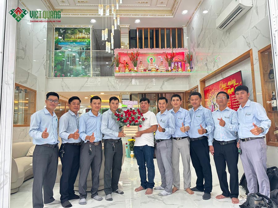 Bàn giao nhà phố 4 tầng, 1 lửng diện tích 6x16m nhà Chị Hiền ở Quận 6