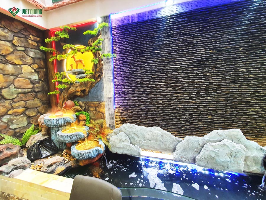 Tiểu cảnh nam bộ trang trí tại tầng trệt