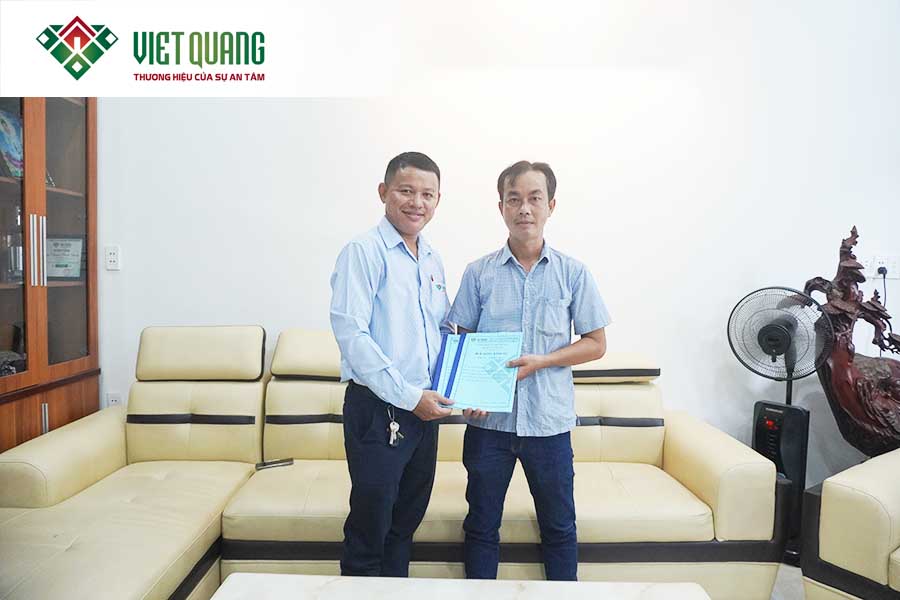 Ký hợp đồng xây nhà trọn gói 1 Trệt 2 Lầu Mái nhà Anh Trí ở Quận 6