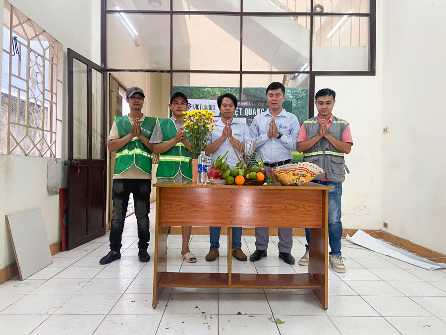 Khởi công công trình cải tạo nhà 2 tầng thành nhà 4 tầng 5×20,6m nhà Anh Duy Anh ở Tân Bình