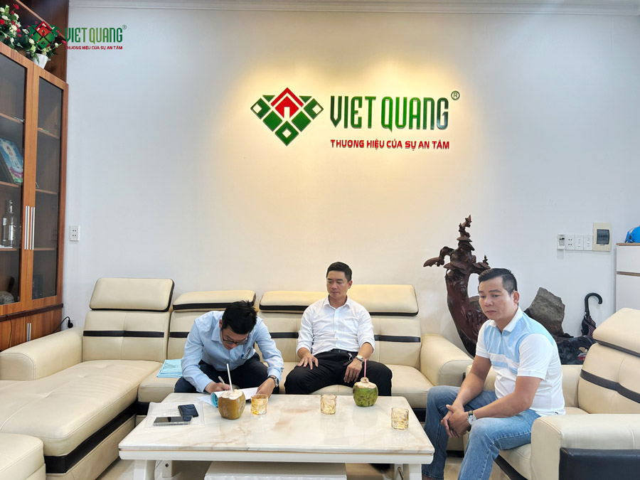 ký hợp đồng xây nhà trọn gói, quy mô 3 tầng sân thượng có giàn phẹt 4x12m nhà Anh Tuấn ngụ ở Quận 12