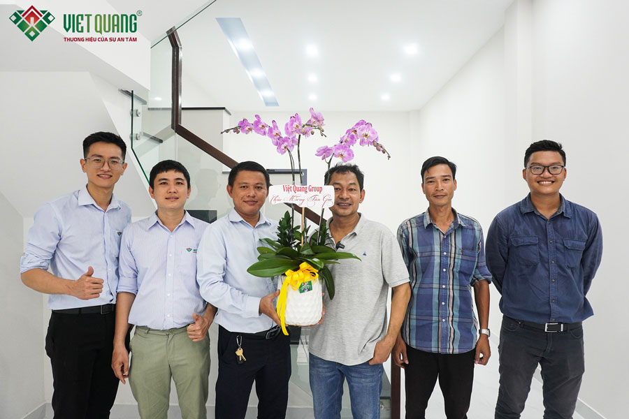 Việt Quang Group bàn giao ngôi nhà phố 3 tầng cho gia đình anh Hiệp ở TP. Thủ Đức 