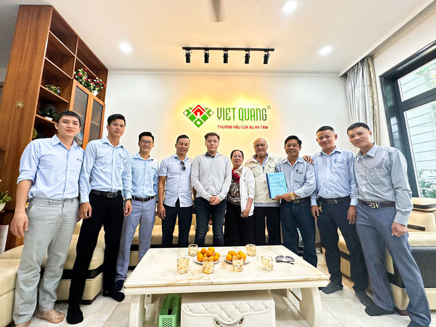 Ký hợp đồng xây dựng nhà trọ trọn gói diện tích 10x26m 4 tầng sân thượng nhà anh Khoa ở Hóc Môn