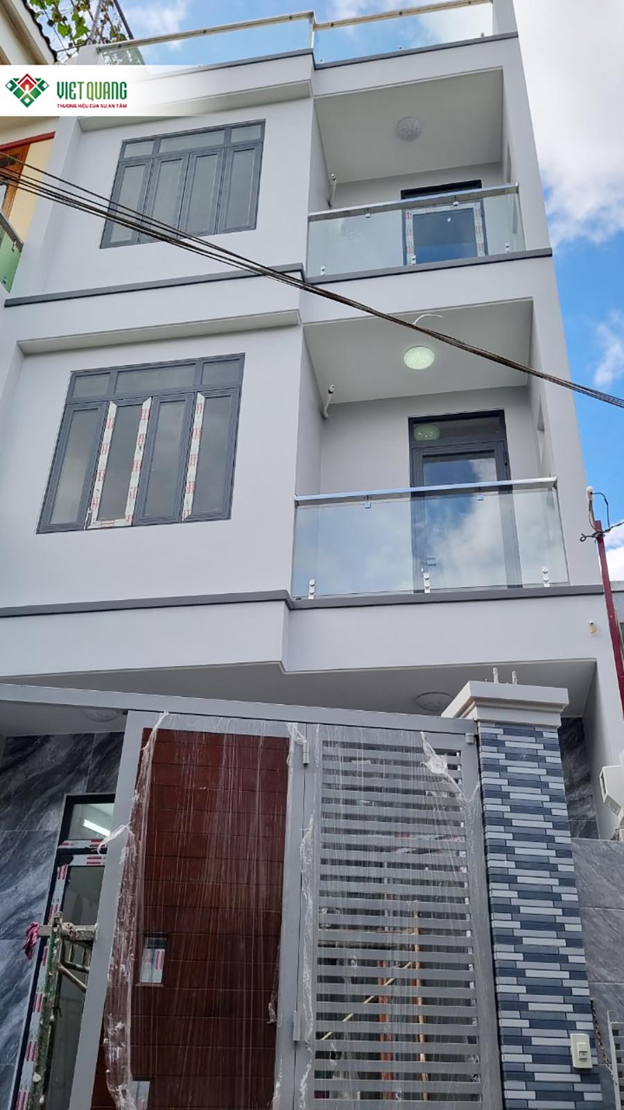 Bàn giao nhà 1 Trệt 2 Lầu Sân Thượng và Tum Thang Diện tích 5x14m Chị Lý Quận 12