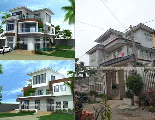 Xây dựng nhà biệt thự nhà Anh Nam tại Bình Chánh 