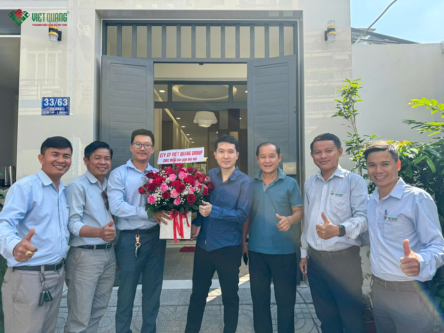Bàn giao nhà 3 tầng tum sân thượng 7x15m Anh Đức ở Tân Phú