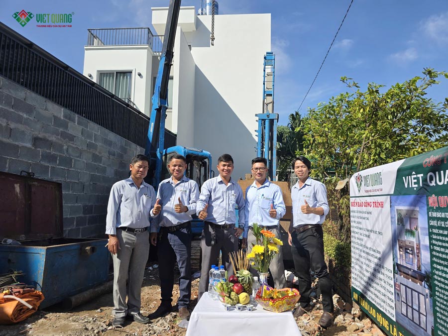 Khởi công xây nhà phố 3 tầng 5x16m Anh Tùng ở TP. Thủ Đức