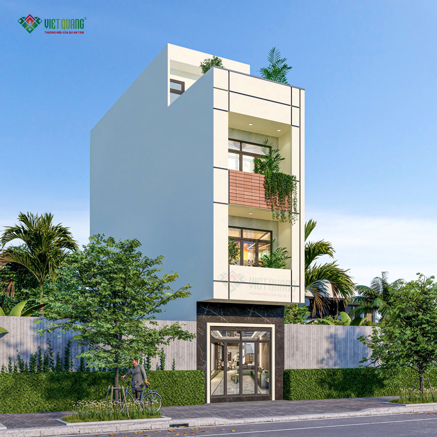 [Đang thi công] Xây nhà 5 tầng trọn gói 4x14m nhà Cô Nga ở Quận Gò Vấp HCM