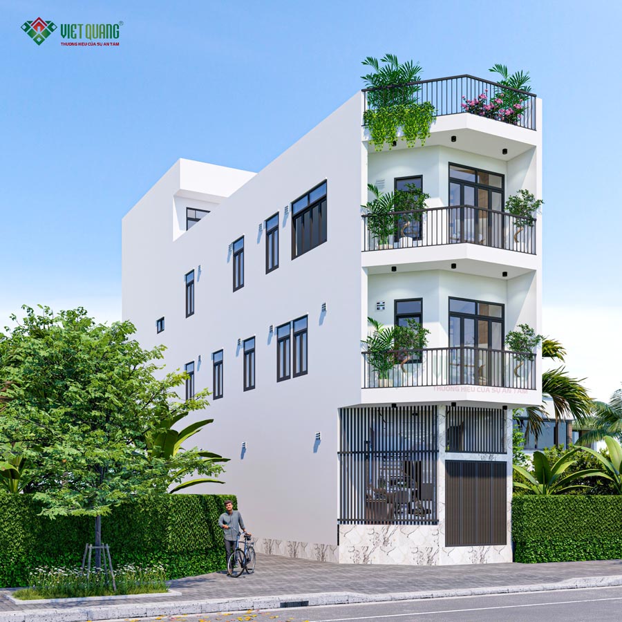 [Đang thi công] Xây nhà 3 tầng sân thượng 5x23m Anh Minh ở Quận 5