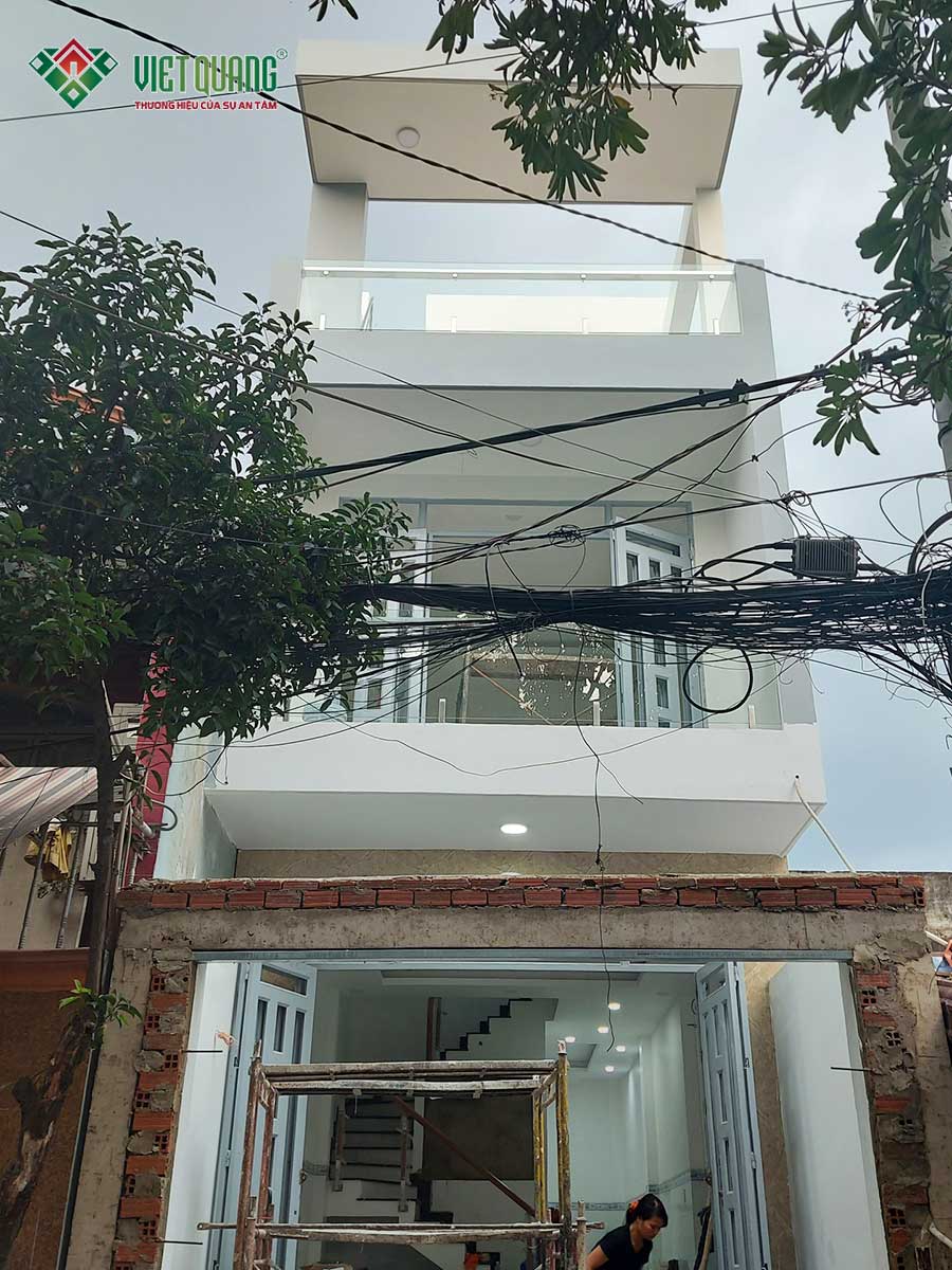 Xây dựng phần thô nhà phố 3 tầng 4.1x12m tại quận Bình Tân – Nhà chị Khéo