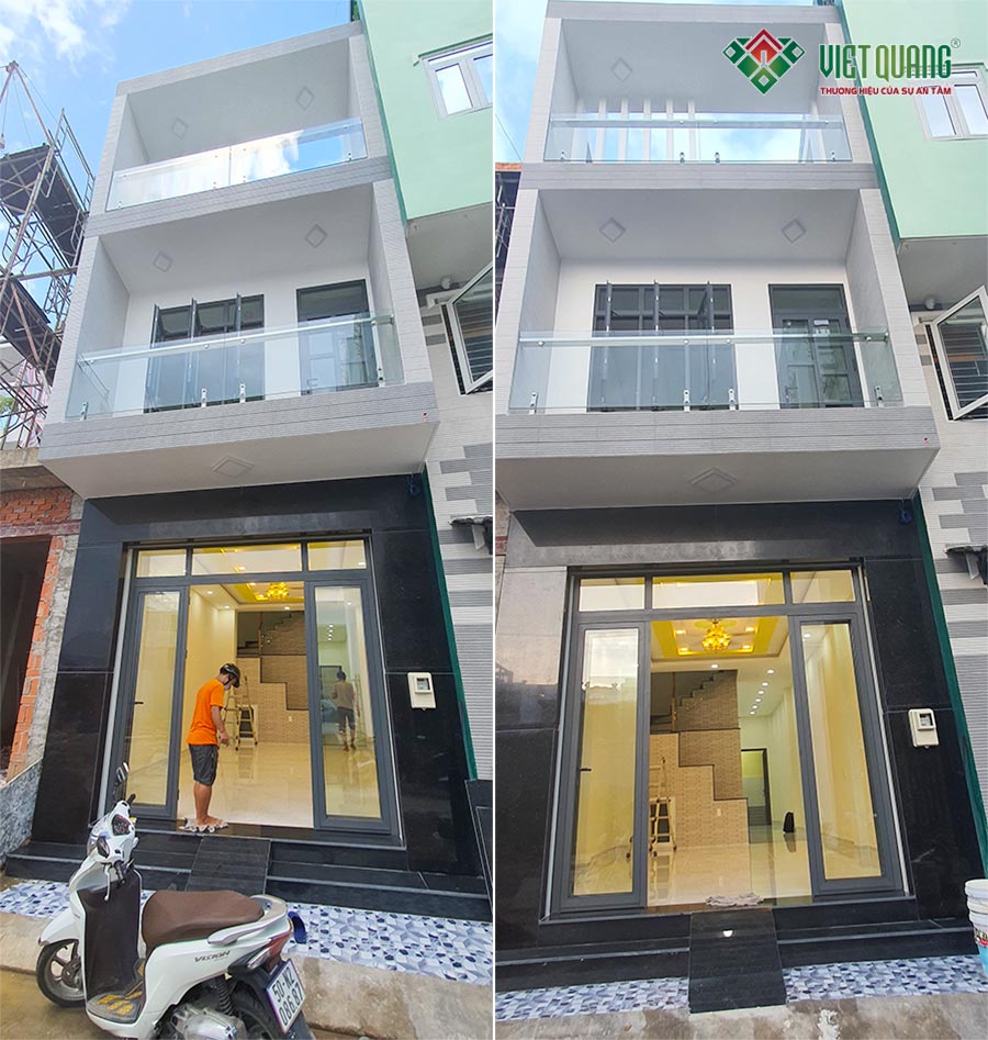 Xây nhà trọn gói nhà phố 3 tầng 4x15m tại quận Bình Tân