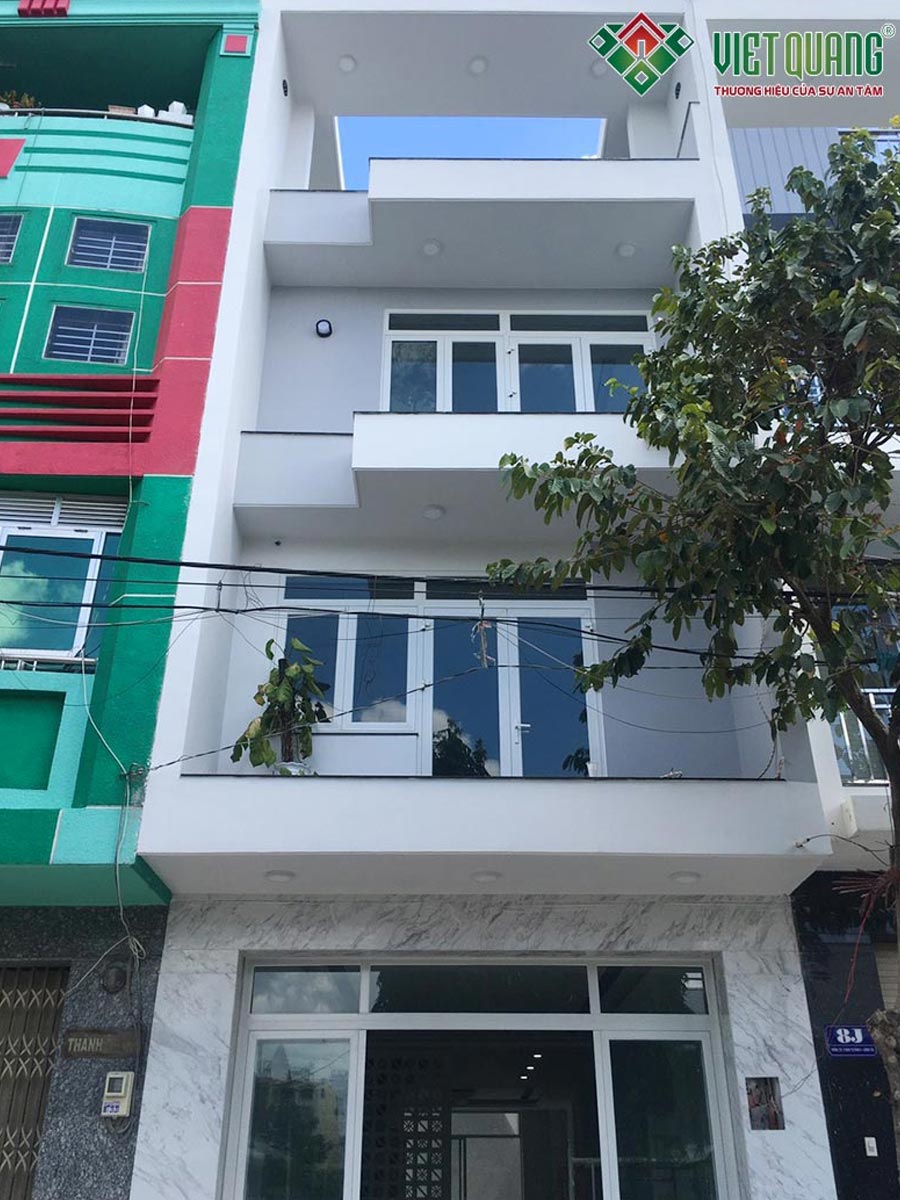 Thi công xây dựng nhà phố 4 tầng 5x20m nhà anh Luân ở Bình Tân 