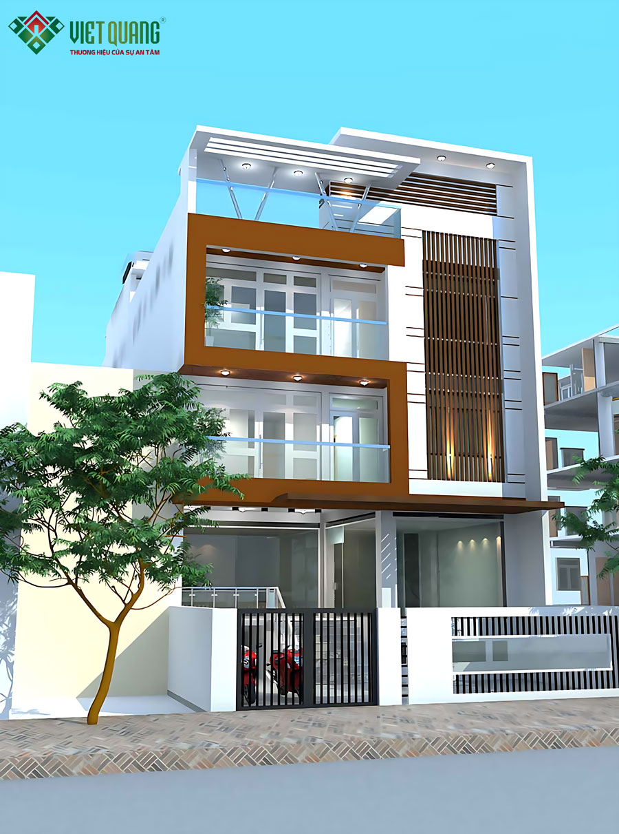 Mẫu nhà phố 4 tầng hiện đại – Thiết kế sang trọng cho gia đình trẻ 