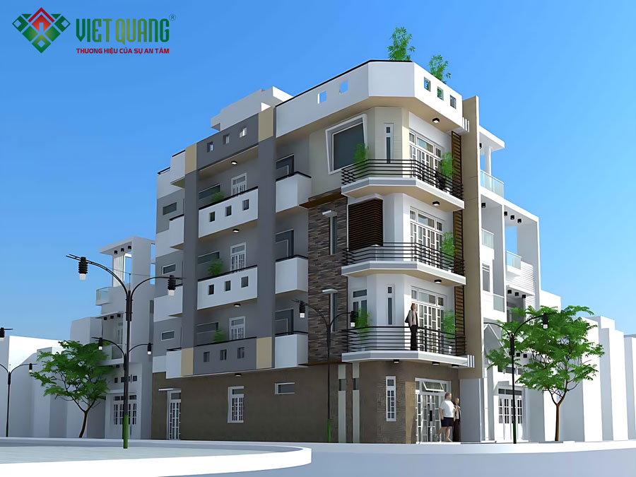 Mẫu nhà phố 4 tầng 2 mặt tiền hiện đại – Tổ ấm kết hợp kinh doanh hoàn hảo 