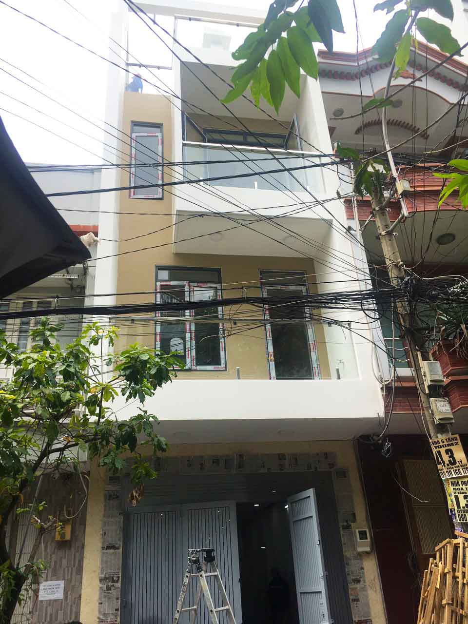 Xây nhà trọn gói nhà phố 4 tầng nhà anh Sơn Quận Tân Bình