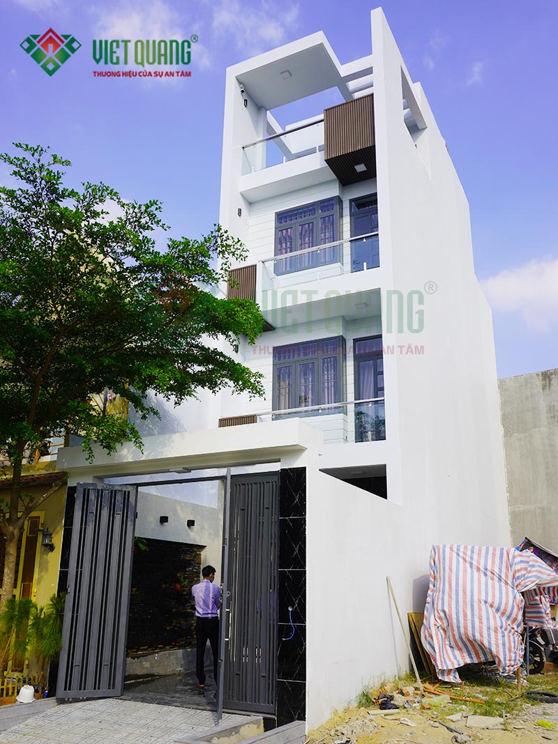 Xây nhà trọn gói nhà phố 4 tầng 4x17m của anh Quang tại thành phố Thủ Đức