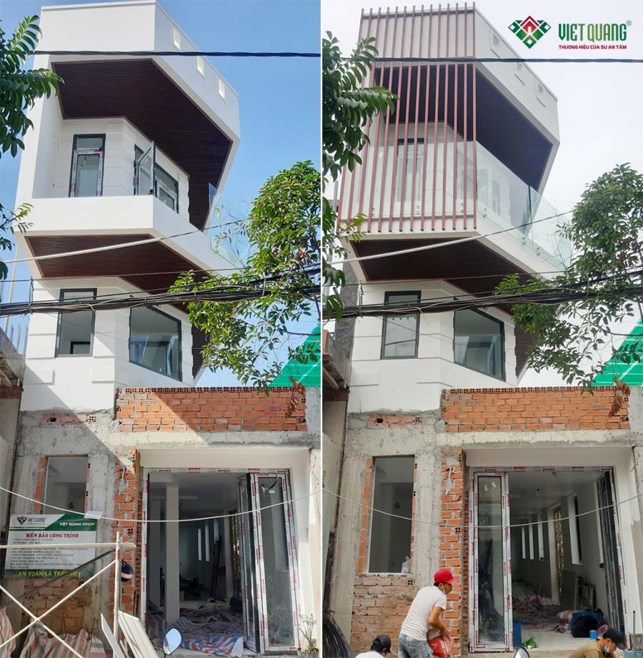 Xây dựng nhà trọn gói nhà phố 3 tầng nhà anh Tông Quận 8