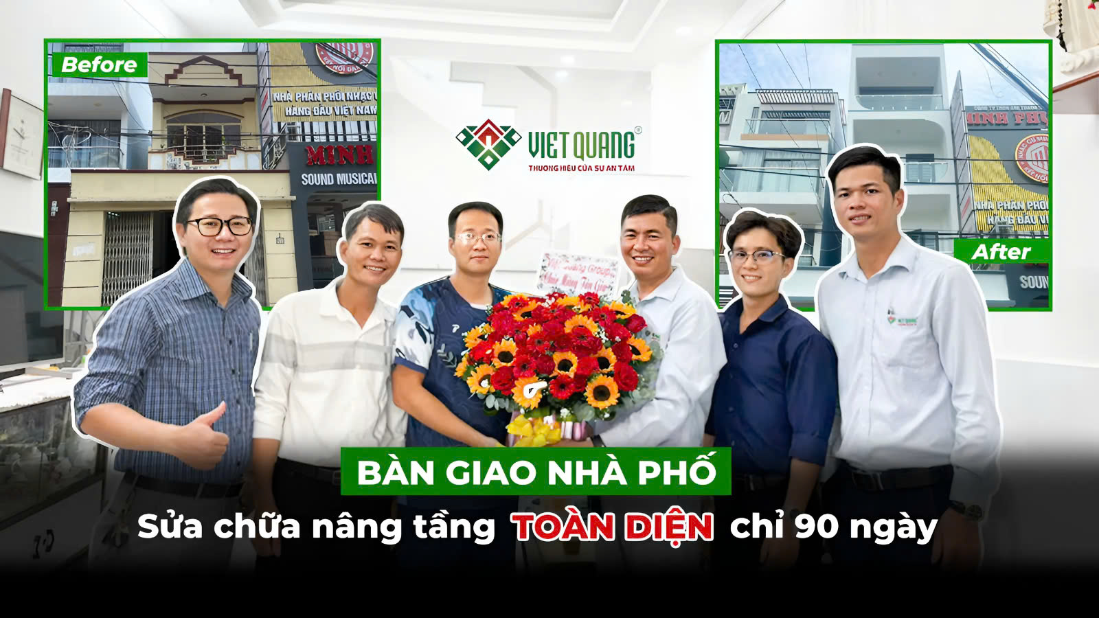 Nâng tầng nhà phố từ 2 tầng thành nhà 4 tầng chỉ trong 90 ngày