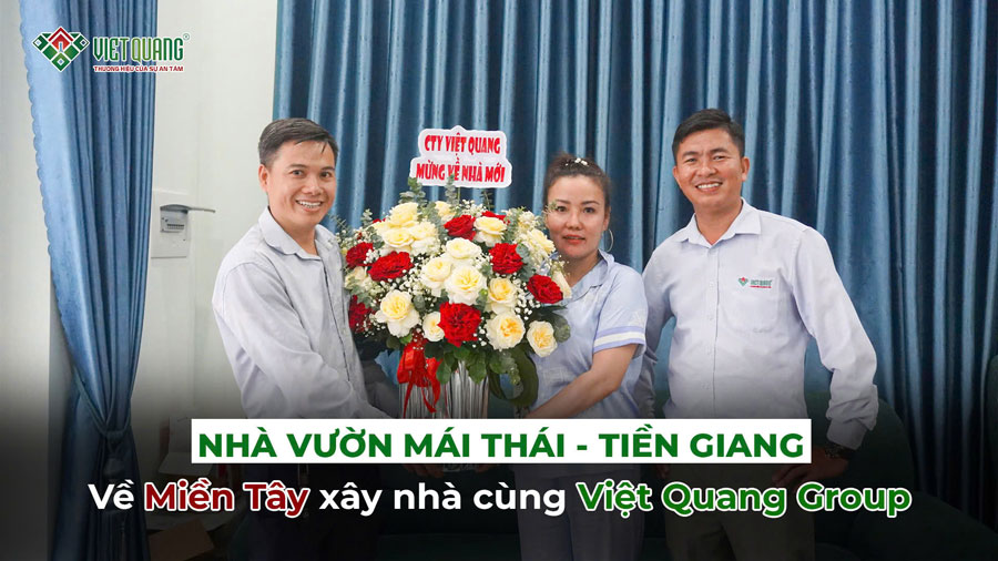 Nhà vườn mái Thái ở Tiền Giang | Về miền tây xây nhà cùng Việt Quang Group