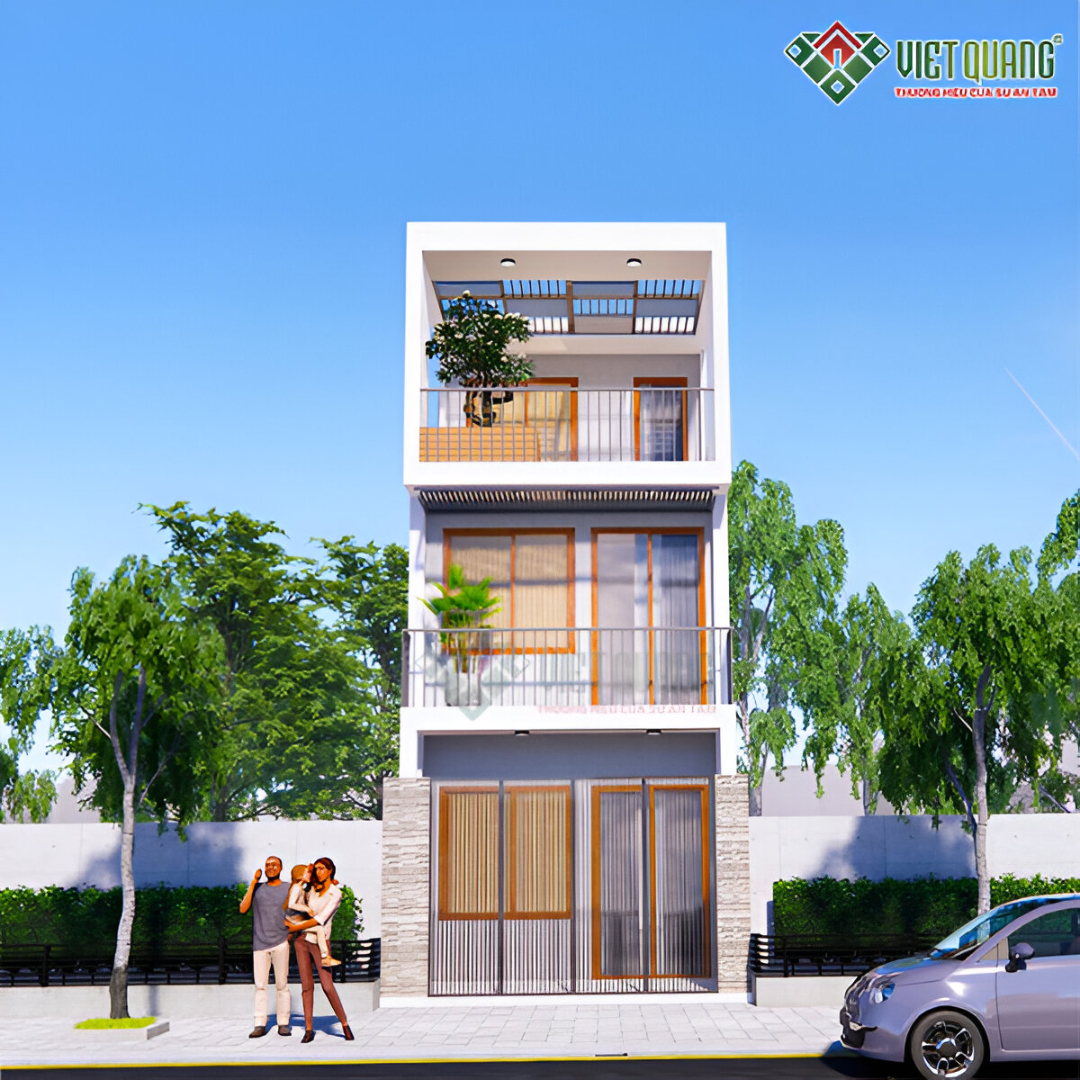 Mẫu nhà phố 3 tầng hiện đại – Giải pháp sống thông minh cho gia đình trẻ 