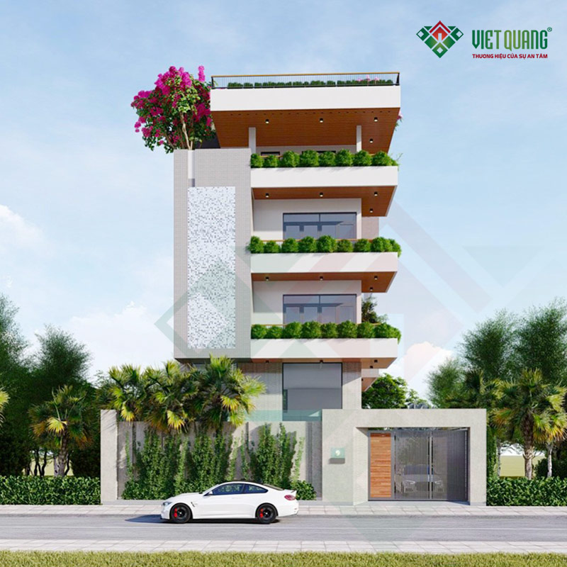 Mẫu Nhà Phố 4 Tầng 1 Lửng 2 Mặt Tiền – Diện Tích 6.5x14m Sang Trọng, Đẳng Cấp Từng Đường Nét 