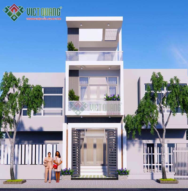 Mẫu nhà phố 3 tầng hiện đại tại Quận Bình Tân – Không gian sống tinh tế và tối ưu công năng 