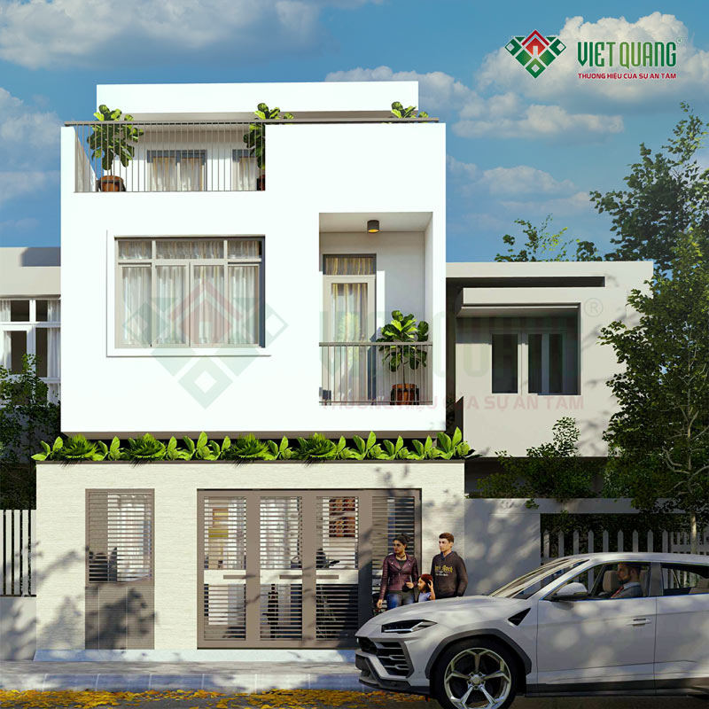 Nhà Phố 2 Tầng 1 Tum Sân Thượng 6x12m 