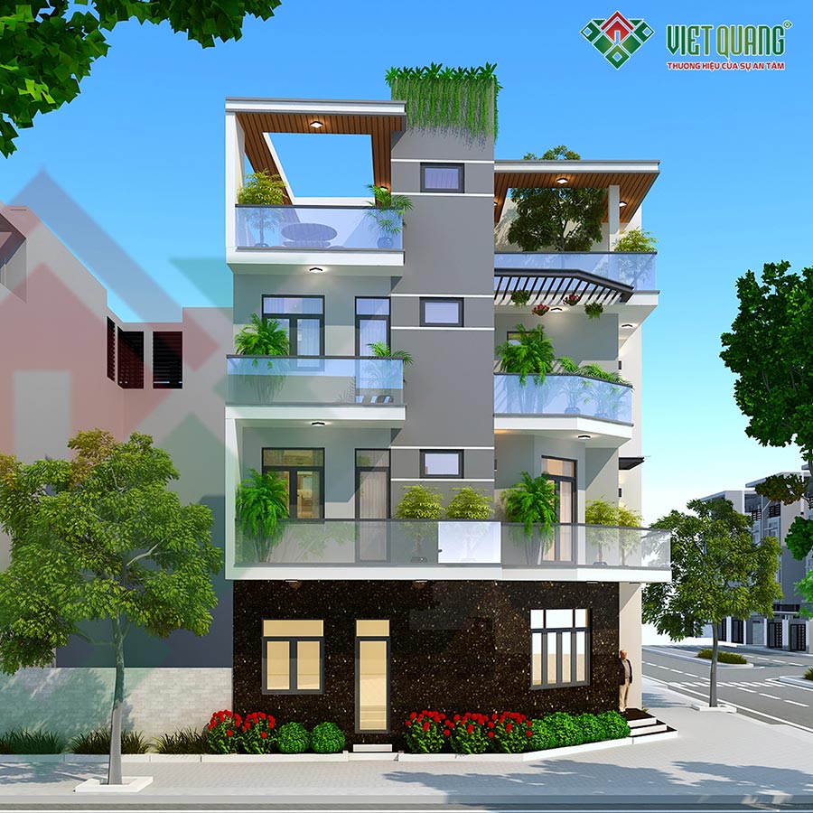 Mẫu Nhà Phố 4 Tầng 2 Mặt Tiền Hiện Đại Tại Quận 3 