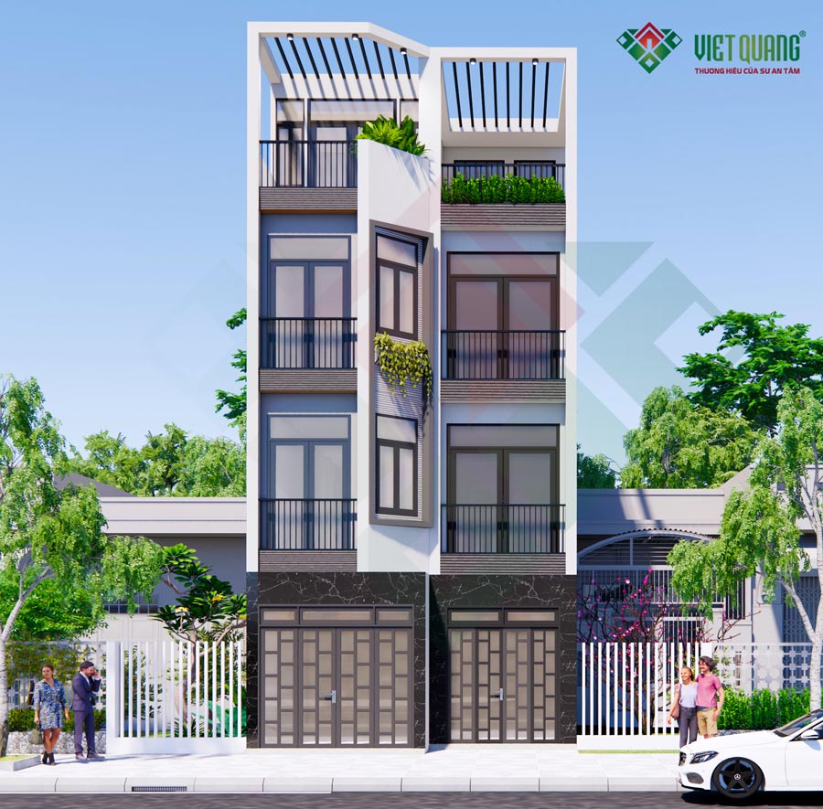 Mẫu Nhà Phố 4 Tầng Hiện Đại – Công Trình Chị Hà, Bình Thạnh 