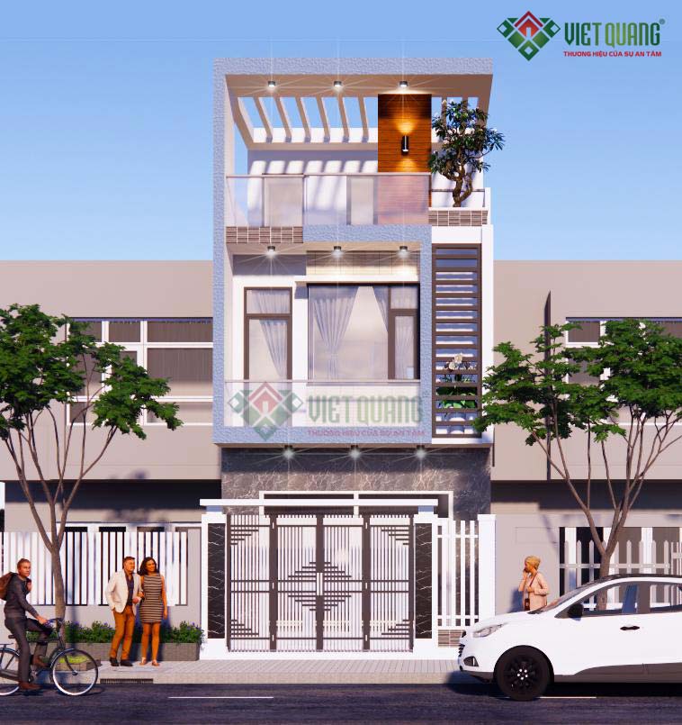 Mẫu nhà phố 3 tầng hiện đại tại Bình Dương – Không gian sống tinh tế, tiện nghi và đẳng cấp 