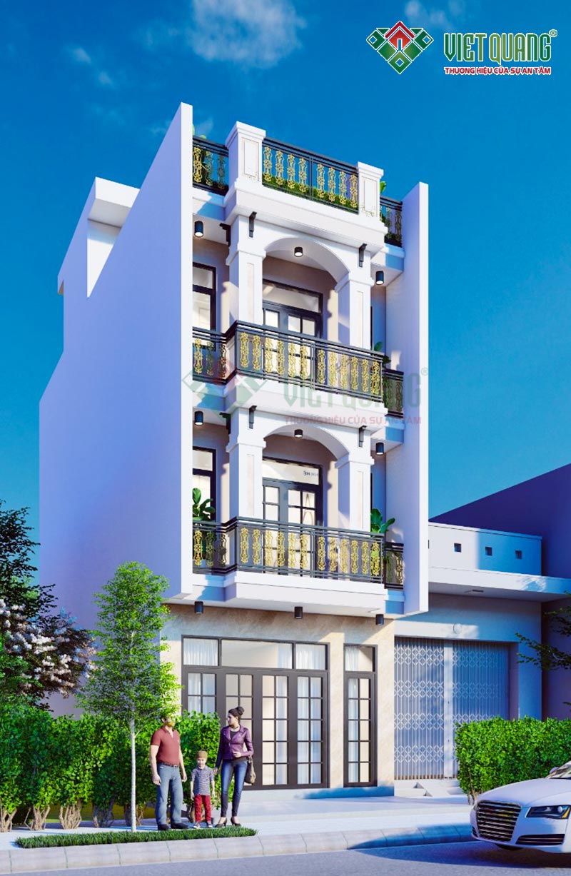 Mẫu Nhà Phố 3 Tầng 1 Tum Hiện Đại Anh Minh – TP. Thủ Đức 
