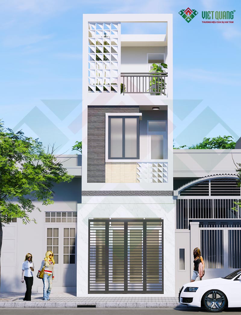 Mẫu Nhà Phố 4 Tầng Hiện Đại – Anh Luân Bình Tân – Thiết Kế Sang Trọng, Công Năng Tối Ưu 