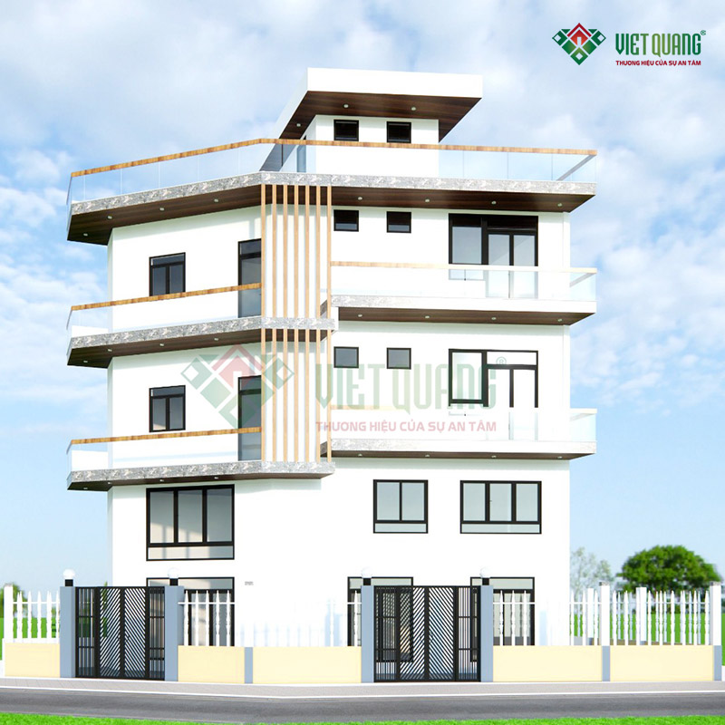 Mẫu Nhà 4 Tầng Hiện Đại Tại Bình Chánh 